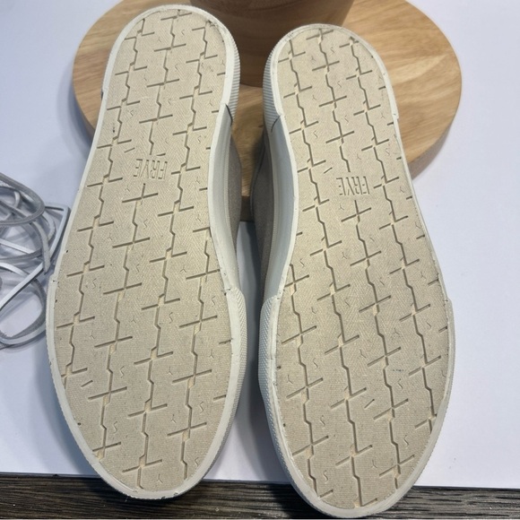 FRYE Men's US 9M Gia Canvas Low Top Sneaker in Grey Lace Up Shoe - Picture 7 of 8